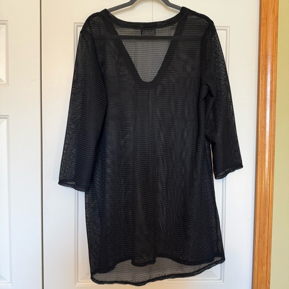 Jordan Taylor Women's Black Mesh Swimsuit Cover Up - Picture 5 of 6